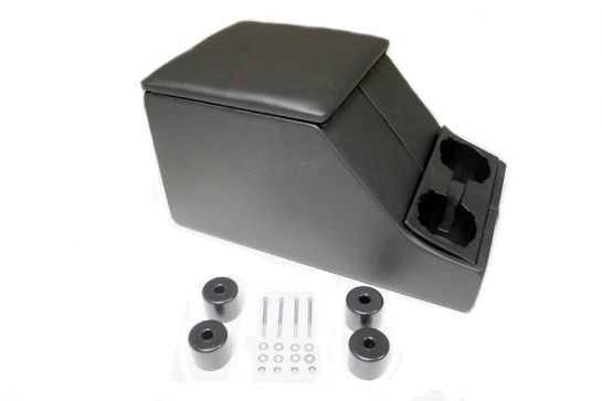 Image of TF2662B, a 'CENTRE SEAT CUBBY BOX - BLACK WITH CUP HOLDERS - DEFENDER' part